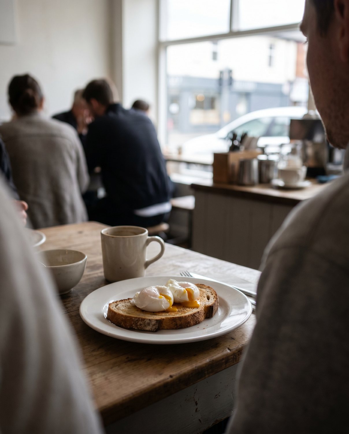 Soft eggs on sourdough